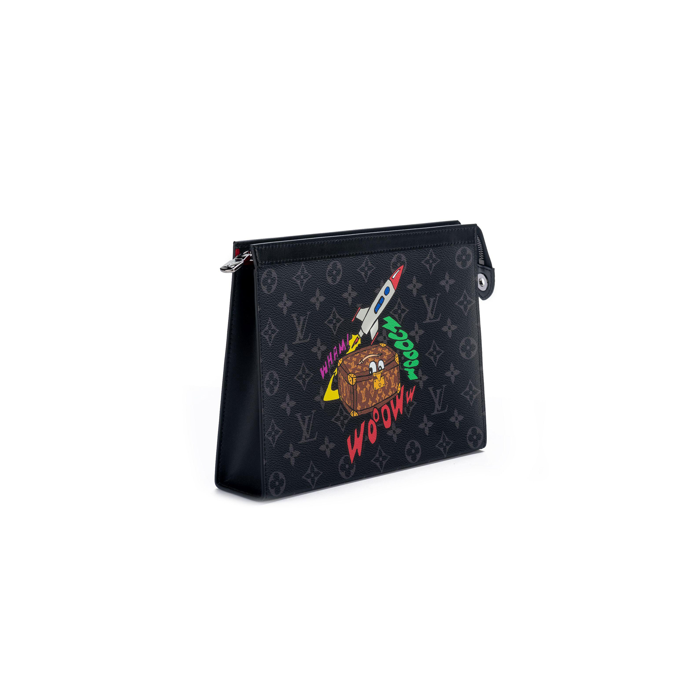 l0*is V*t0n pochette voyage comic trunk monogram eclipse canvas mm m80914 (26*20*5cm)